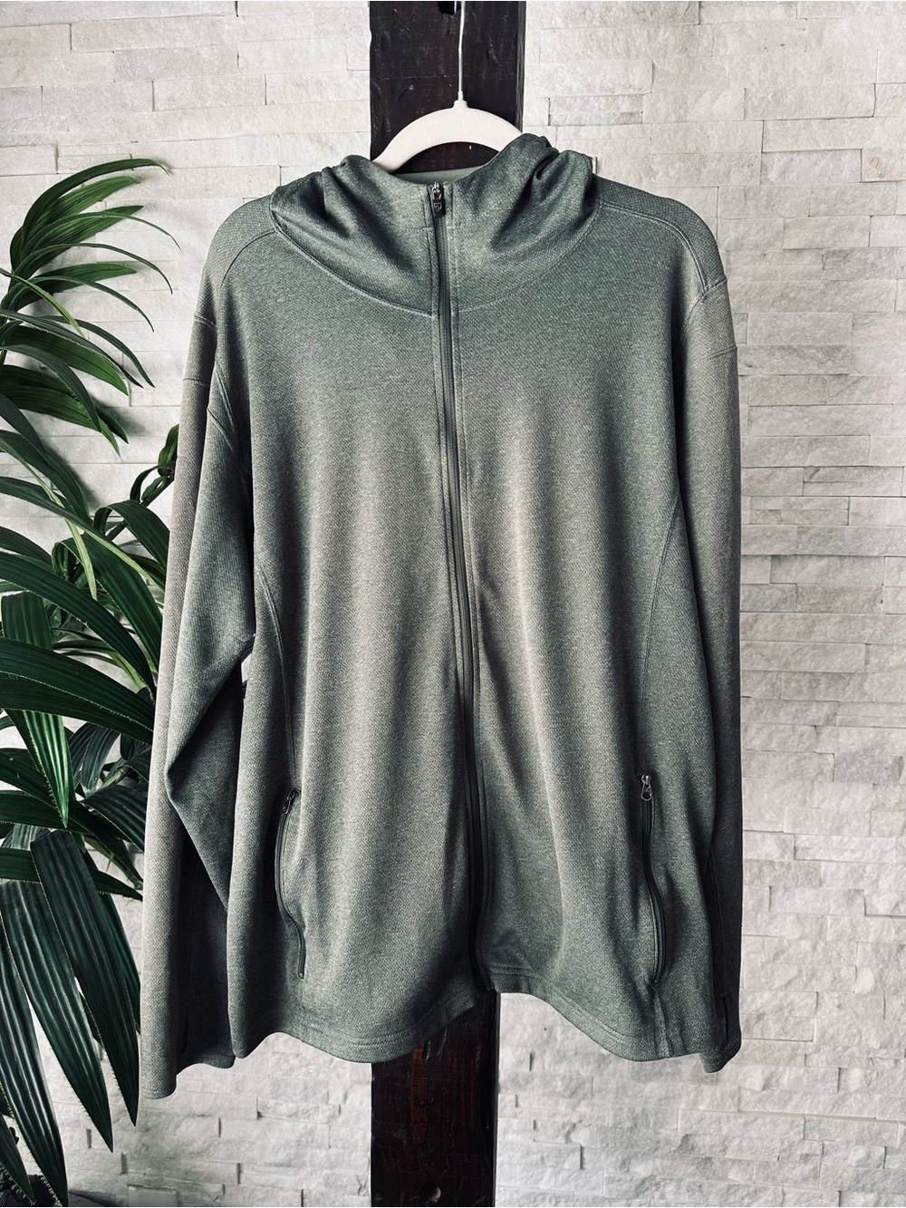 KUHL Sage Green Hooded Lightweight Full-Zip Jacket Size L